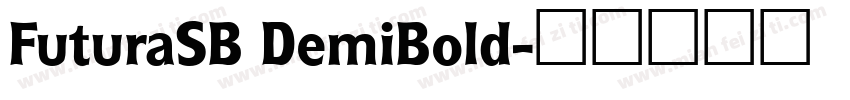 FuturaSB DemiBold字体转换